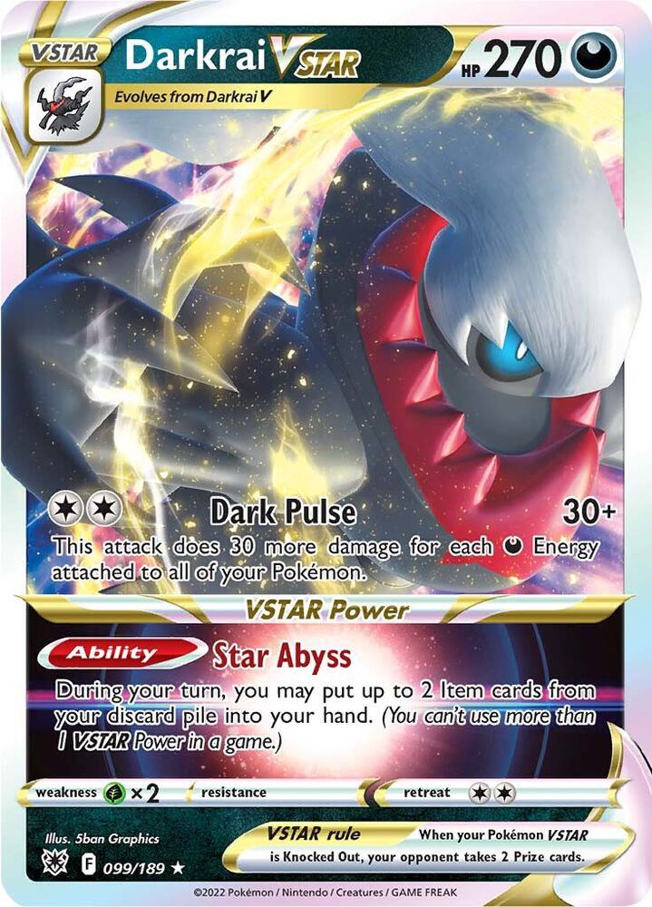 Darkrai VSTAR [SWSH10: Astral Radiance] 099/189