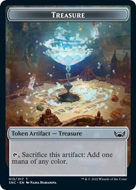 Treasure (013) // Fish Double-Sided Token [Streets of New Capenna] 13 // 4