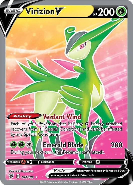 Virizion V (Full Art) [SWSH10: Astral Radiance] 164/189