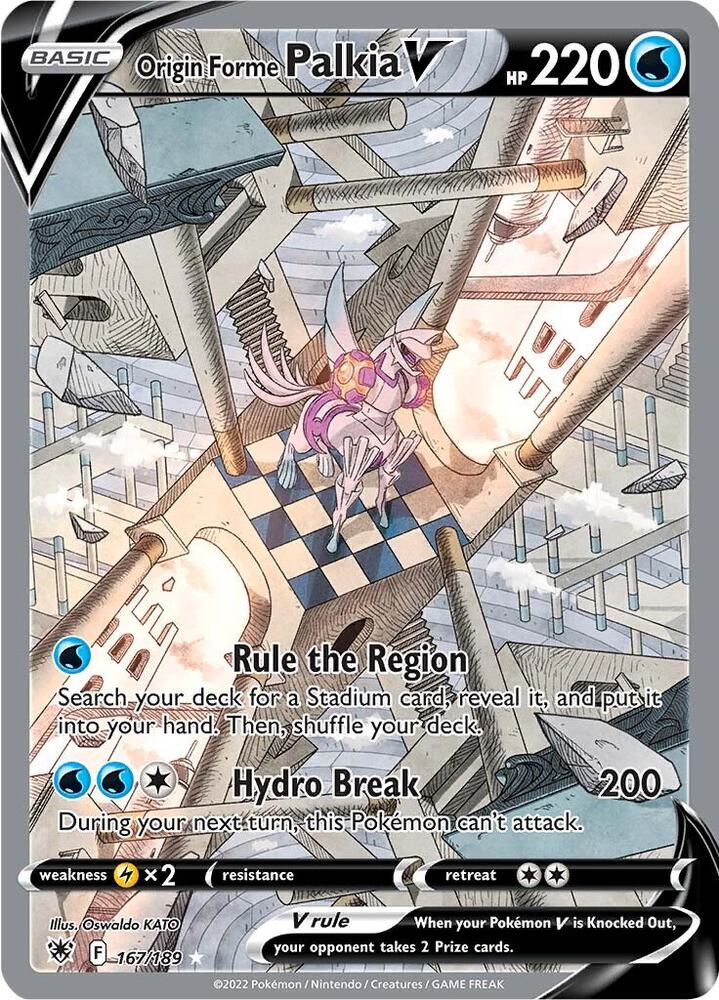 Origin Forme Palkia V (Alternate Full Art) [SWSH10: Astral Radiance] 167/189