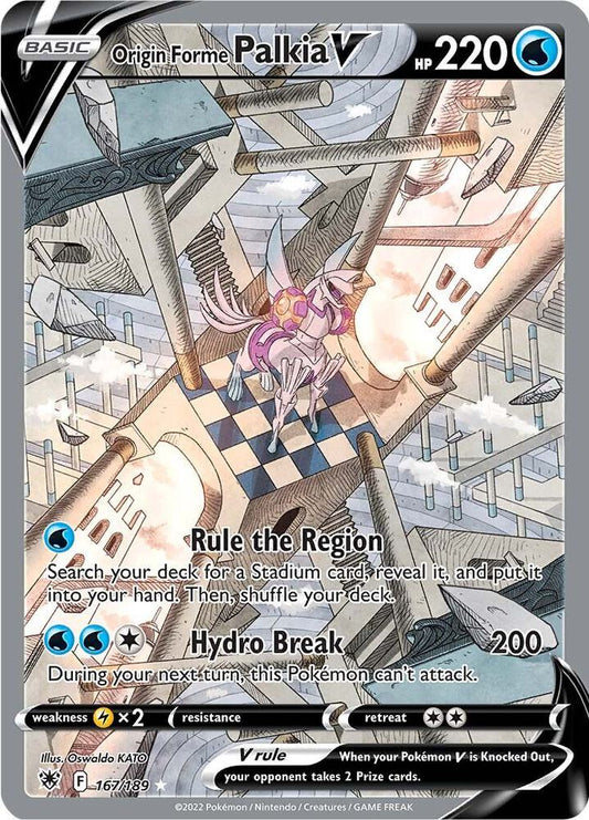 Origin Forme Palkia V (Alternate Full Art) [SWSH10: Astral Radiance] 167/189