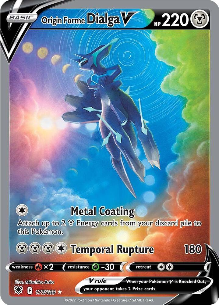 Origin Forme Dialga V (Alternate Full Art) [SWSH10: Astral Radiance] 177/189
