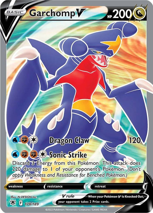 Garchomp V (Full Art) [SWSH10: Astral Radiance] 178/189