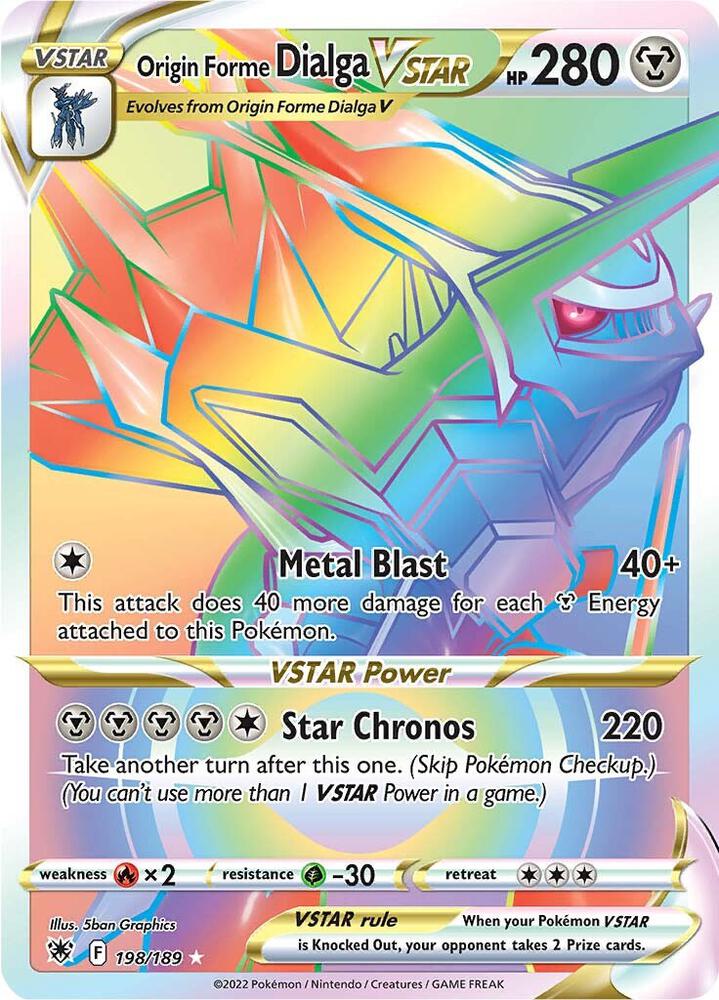 Origin Forme Dialga VSTAR - 198/189 (Secret) [SWSH10: Astral Radiance] 198/189