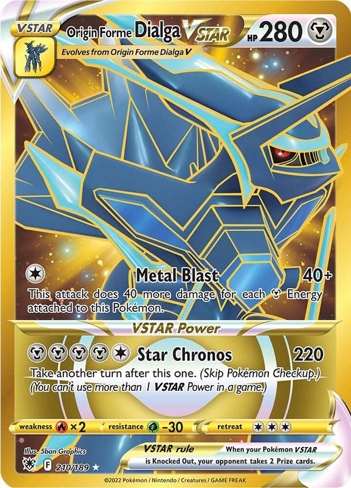 Origin Forme Dialga VSTAR - 210/189 (Secret) [SWSH10: Astral Radiance] 210/189