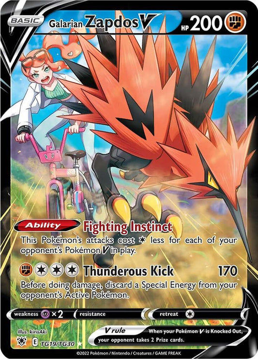 Galarian Zapdos V [SWSH10: Astral Radiance Trainer Gallery] TG19/TG30