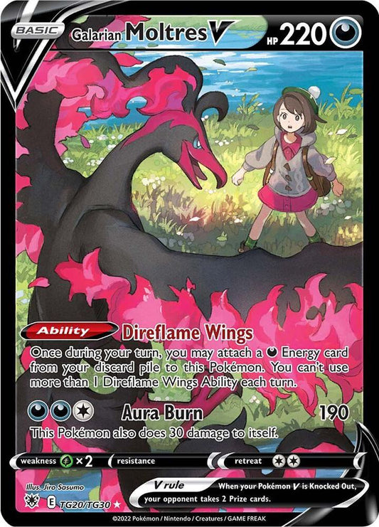 Galarian Moltres V [SWSH10: Astral Radiance Trainer Gallery] TG20/TG30