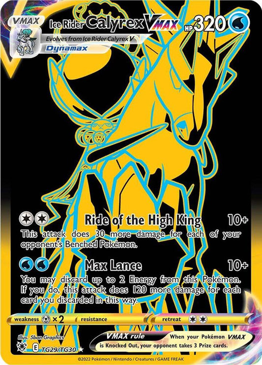 Ice Rider Calyrex VMAX (Secret) [SWSH10: Astral Radiance Trainer Gallery] TG29/TG30