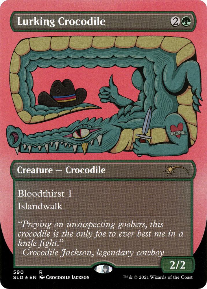 Lurking Crocodile (Foil Etched) [Secret Lair Drop Series] 590