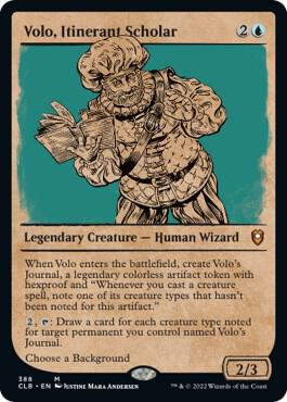 Volo, Itinerant Scholar (Showcase) [Commander Legends: Battle for Baldur's Gate] 388