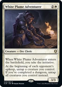 White Plume Adventurer [Commander Legends: Battle for Baldur's Gate] 49