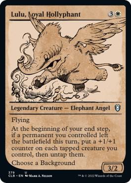 Lulu, Loyal Hollyphant (Showcase) [Commander Legends: Battle for Baldur's Gate] 379