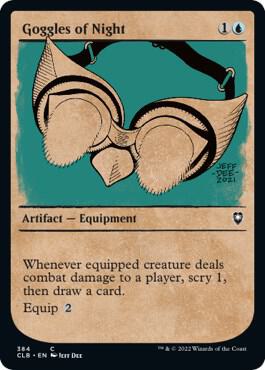 Goggles of Night (Showcase) [Commander Legends: Battle for Baldur's Gate] 384