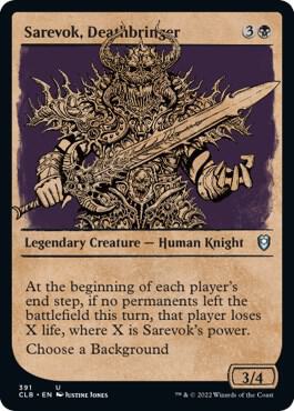 Sarevok, Deathbringer (Showcase) [Commander Legends: Battle for Baldur's Gate] 391