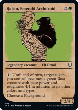 Halsin, Emerald Archdruid (Showcase) [Commander Legends: Battle for Baldur's Gate] 408
