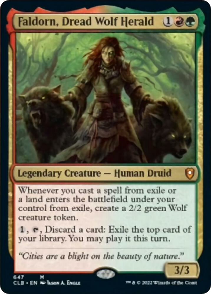 Faldorn, Dread Wolf Herald [Commander Legends: Battle for Baldur's Gate] 647