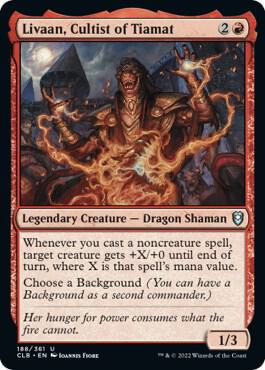 Livaan, Cultist of Tiamat [Commander Legends: Battle for Baldur's Gate] 188