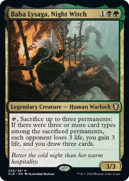 Baba Lysaga, Night Witch [Commander Legends: Battle for Baldur's Gate] 266