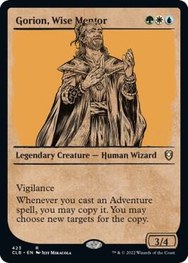 Gorion, Wise Mentor (Showcase) [Commander Legends: Battle for Baldur's Gate] 423