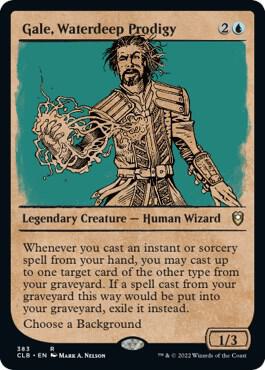 Gale, Waterdeep Prodigy (Showcase) [Commander Legends: Battle for Baldur's Gate] 383