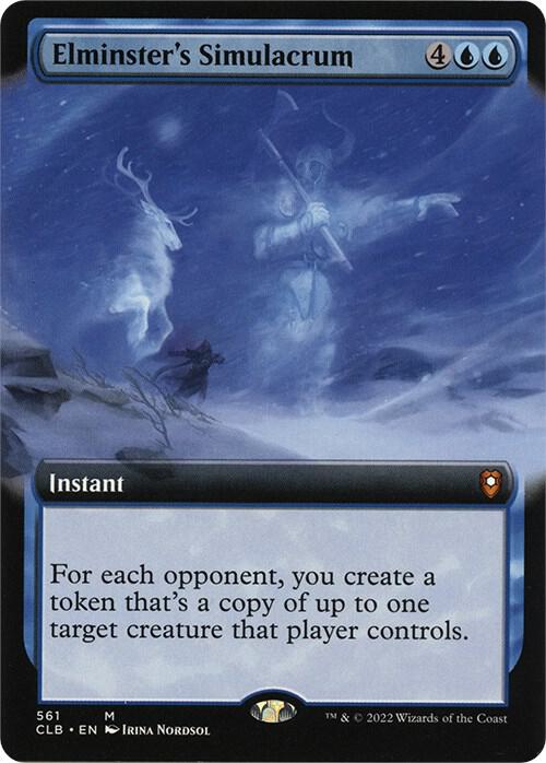 Elminster's Simulacrum (Extended Art) [Commander Legends: Battle for Baldur's Gate] 561