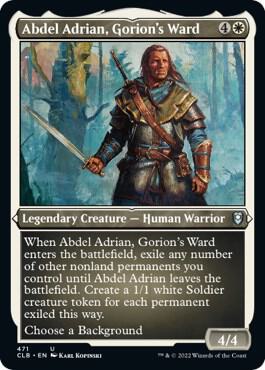 Abdel Adrian, Gorion's Ward (Foil Etched) [Commander Legends: Battle for Baldur's Gate] 471