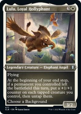 Lulu, Loyal Hollyphant (Foil Etched) [Commander Legends: Battle for Baldur's Gate] 477