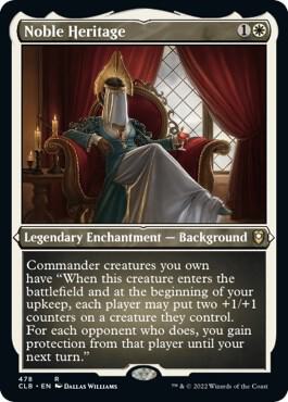 Noble Heritage (Foil Etched) [Commander Legends: Battle for Baldur's Gate] 478