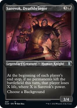 Sarevok, Deathbringer (Foil Etched) [Commander Legends: Battle for Baldur's Gate] 497