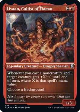 Livaan, Cultist of Tiamat (Foil Etched) [Commander Legends: Battle for Baldur's Gate] 508