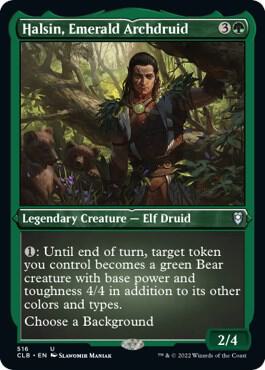 Halsin, Emerald Archdruid (Foil Etched) [Commander Legends: Battle for Baldur's Gate] 516