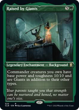 Raised by Giants (Foil Etched) [Commander Legends: Battle for Baldur's Gate] 520