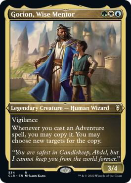 Gorion, Wise Mentor (Foil Etched) [Commander Legends: Battle for Baldur's Gate] 534