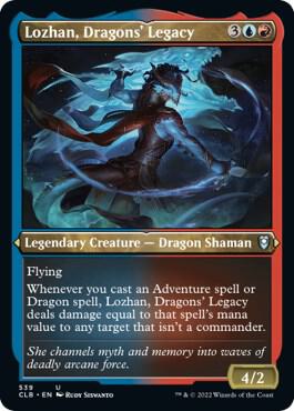 Lozhan, Dragons' Legacy (Foil Etched) [Commander Legends: Battle for Baldur's Gate] 539