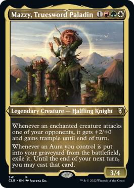 Mazzy, Truesword Paladin (Foil Etched) [Commander Legends: Battle for Baldur's Gate] 541