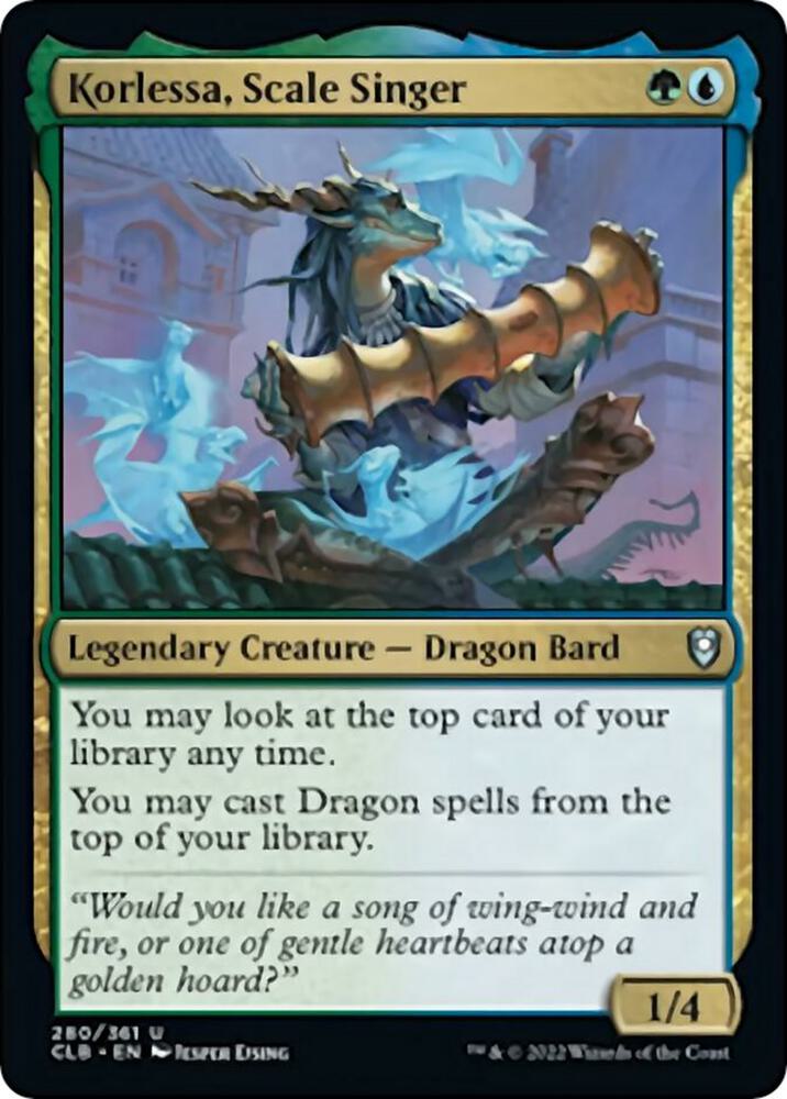 Korlessa, Scale Singer [Commander Legends: Battle for Baldur's Gate] 280