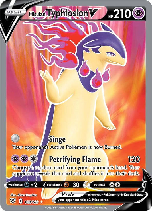 Hisuian Typhlosion V (Full Art) [SWSH10: Astral Radiance] 169/189