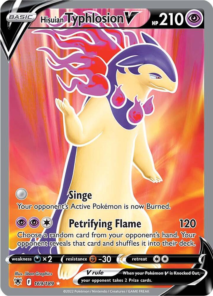 Hisuian Typhlosion V (Full Art) [SWSH10: Astral Radiance] 169/189