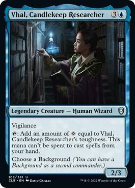 Vhal, Candlekeep Researcher [Commander Legends: Battle for Baldur's Gate] 102