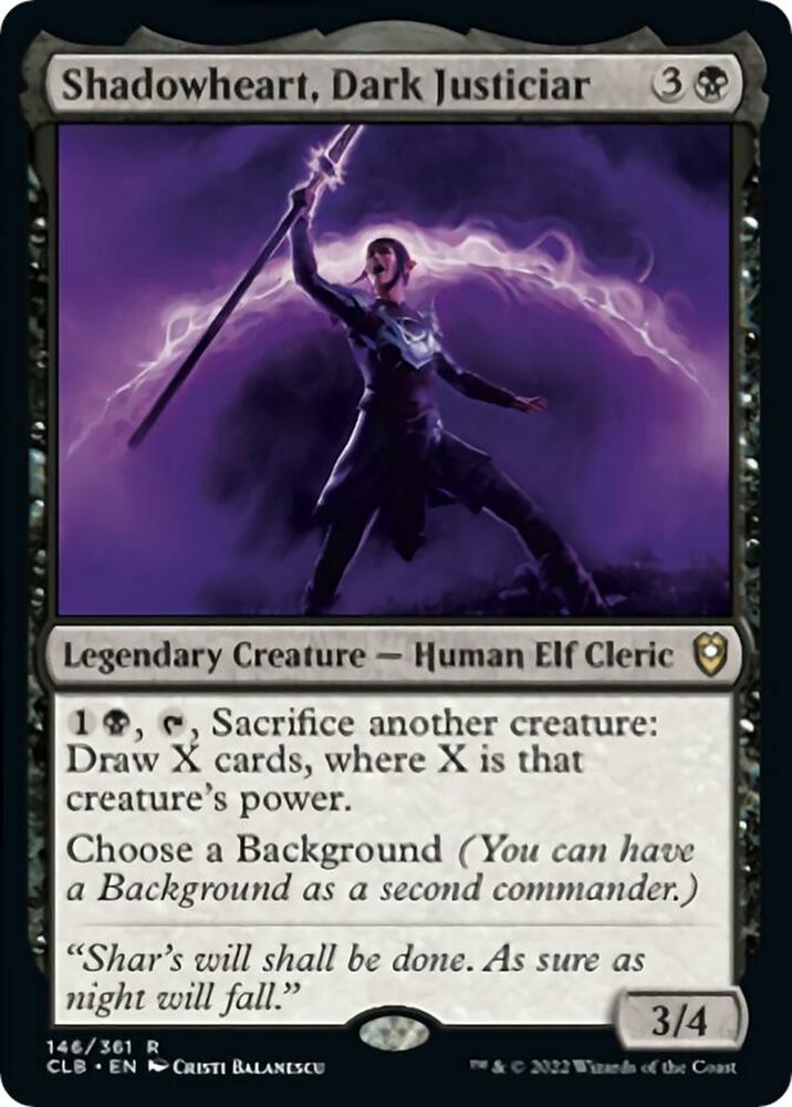 Shadowheart, Dark Justiciar [Commander Legends: Battle for Baldur's Gate] 146