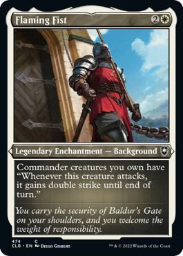 Flaming Fist (Foil Etched) [Commander Legends: Battle for Baldur's Gate] 474