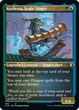 Korlessa, Scale Singer (Foil Etched) [Commander Legends: Battle for Baldur's Gate] 538