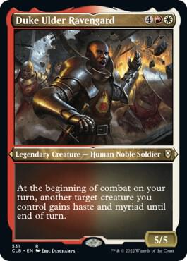Duke Ulder Ravengard (Foil Etched) [Commander Legends: Battle for Baldur's Gate] 531