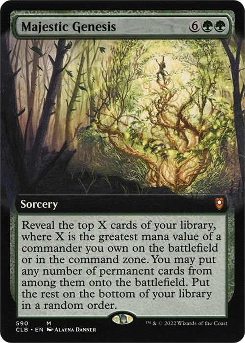 Majestic Genesis (Extended Art) [Commander Legends: Battle for Baldur's Gate] 590