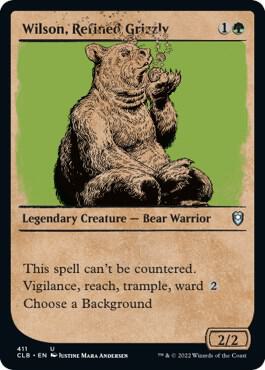 Wilson, Refined Grizzly (Showcase) [Commander Legends: Battle for Baldur's Gate] 411