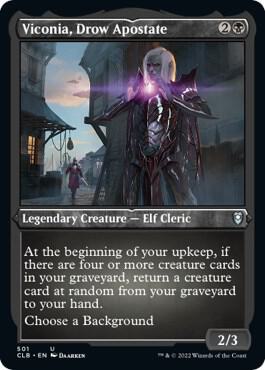 Viconia, Drow Apostate (Foil Etched) [Commander Legends: Battle for Baldur's Gate] 501