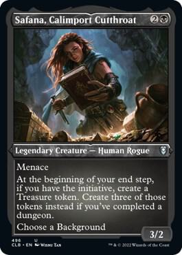 Safana, Calimport Cutthroat (Foil Etched) [Commander Legends: Battle for Baldur's Gate] 496