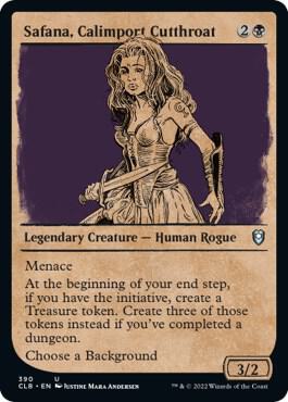 Safana, Calimport Cutthroat (Showcase) [Commander Legends: Battle for Baldur's Gate] 390