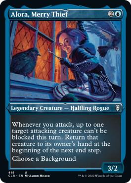 Alora, Merry Thief (Foil Etched) [Commander Legends: Battle for Baldur's Gate] 481