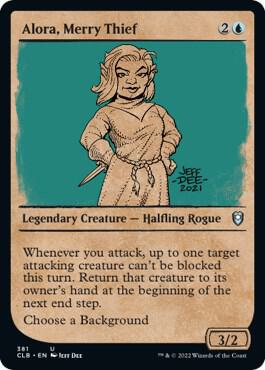 Alora, Merry Thief (Showcase) [Commander Legends: Battle for Baldur's Gate] 381
